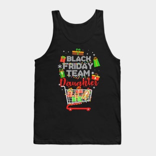 Black Friday Team Daughter Shopping Christmas Matching Family Tank Top